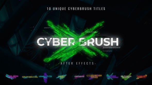 Cyber Brush Titles - Download 35060343 Videohive