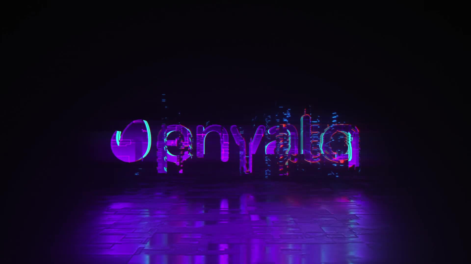 Cyber Glitch Neon Logo Reveal Videohive 23839826 After Effects Image 1