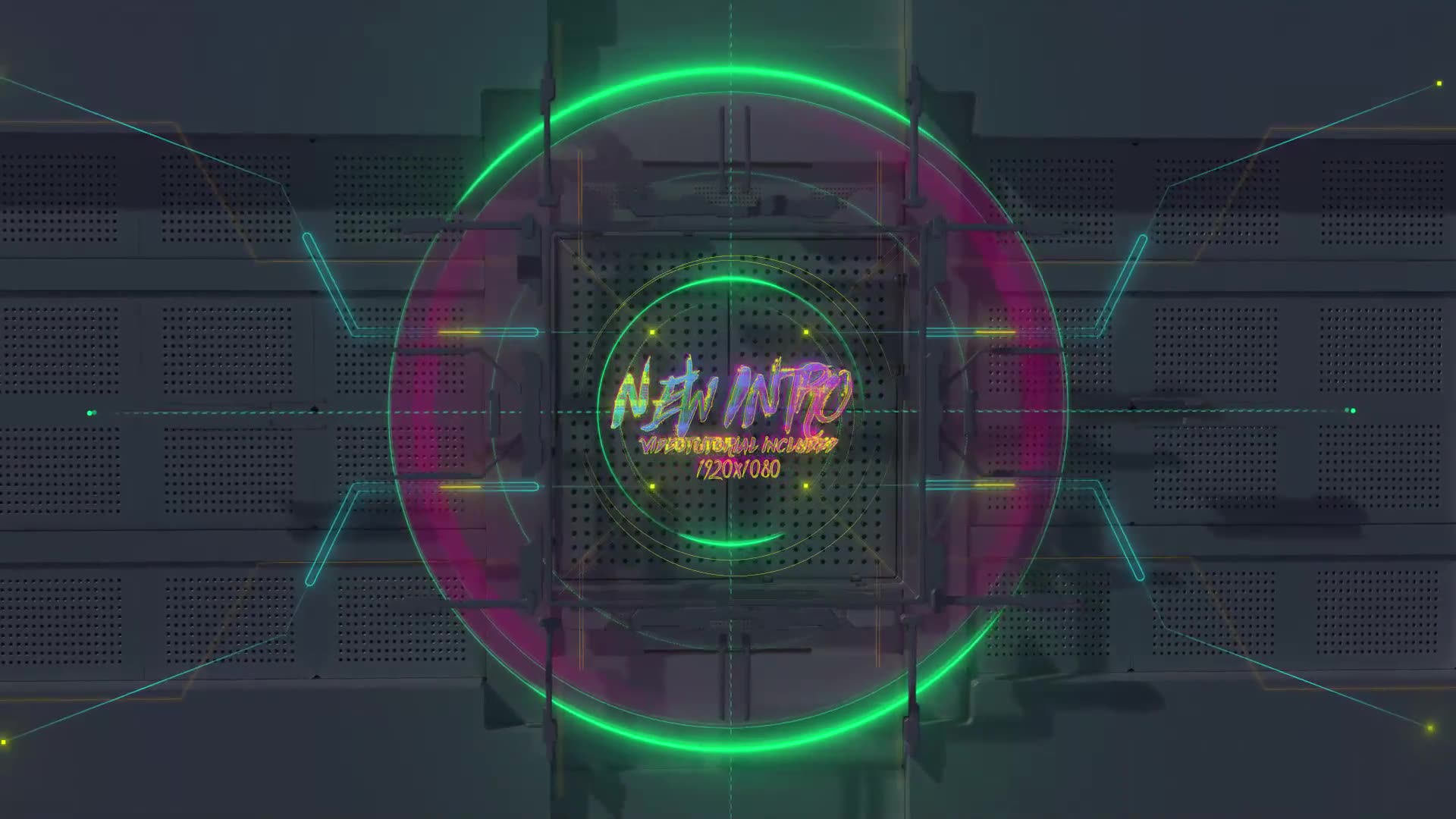 Cyber Logo Intro/ HUD Opener/ 3D Metal/ Hologram/ Game/ Playstation/ Streamer/ Youtube Blog/ Twitch Videohive 27512125 After Effects Image 2