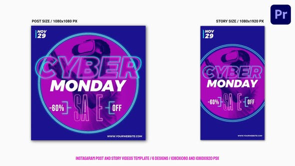 Cyber Monday Instagram Sale Mogrt 74 - 34917344 Download Videohive