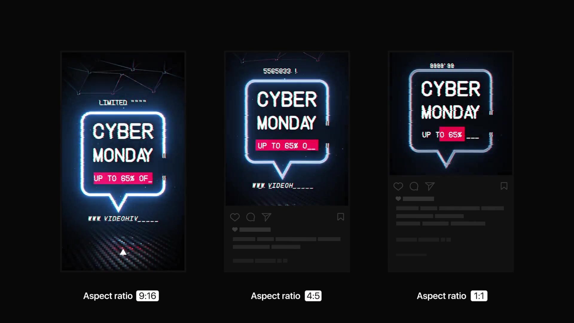 Cyber Monday | Neon Stories & Posts Videohive 34692148 After Effects Image 6