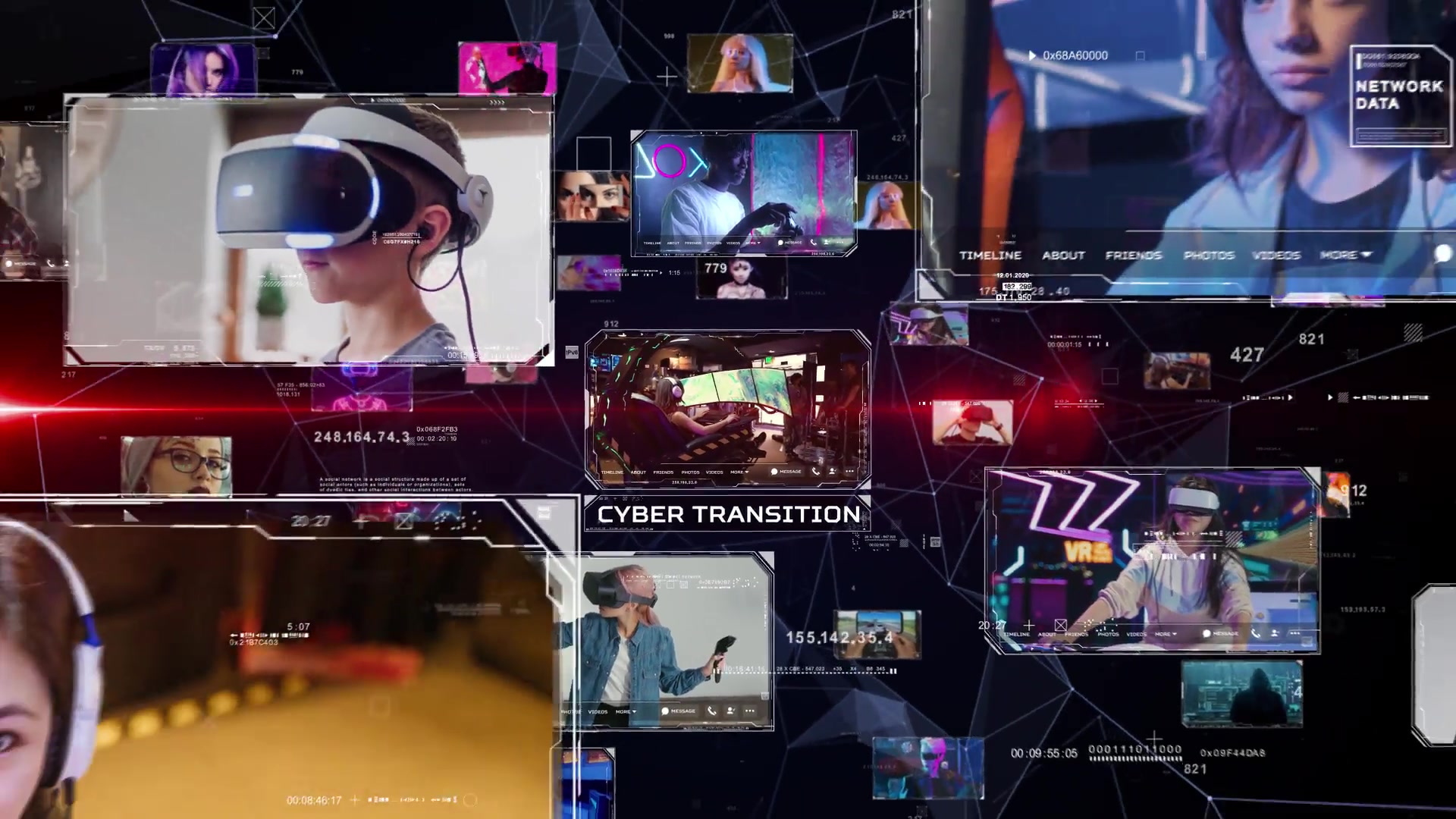 Cyber Network Intro and Transitions Videohive 44033471 After Effects Image 4
