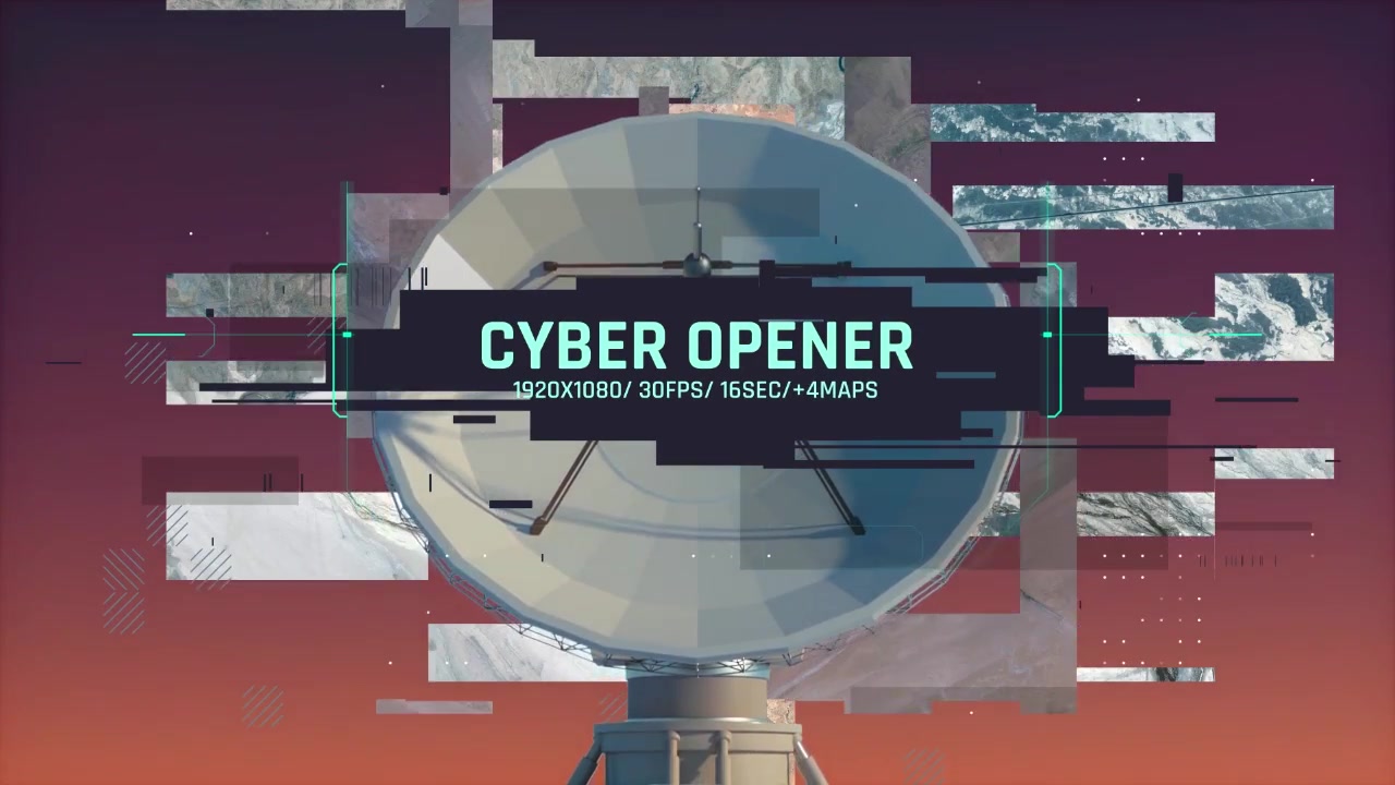 Cyber Opener/ Satellite Antenna/ IT Glitch/ 3D UI/Sci fi Industrial/ Information Digital Technology Videohive 26305803 After Effects Image 6