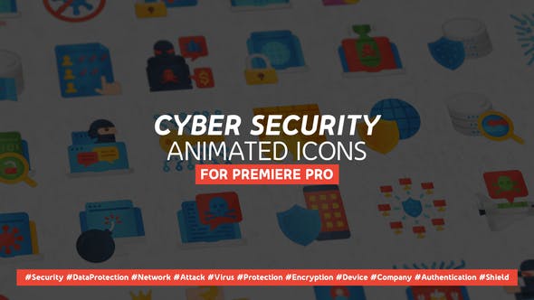 Cyber Security Modern Flat Animated Icons Mogrt - 27776102 Videohive Download