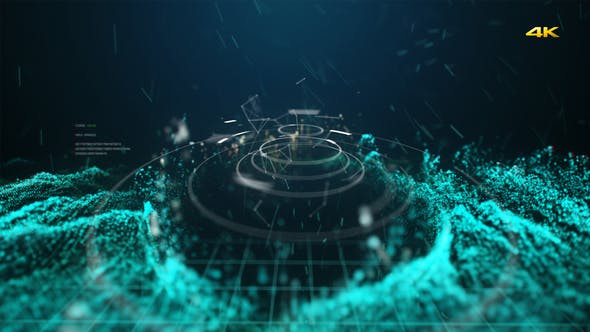 Cyber Wave 4K Logo Reveal - Download Videohive 23175941