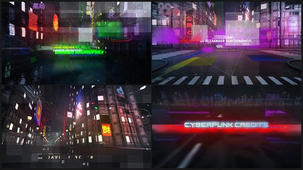 Cyberpunk Credits - Videohive Download 23277001