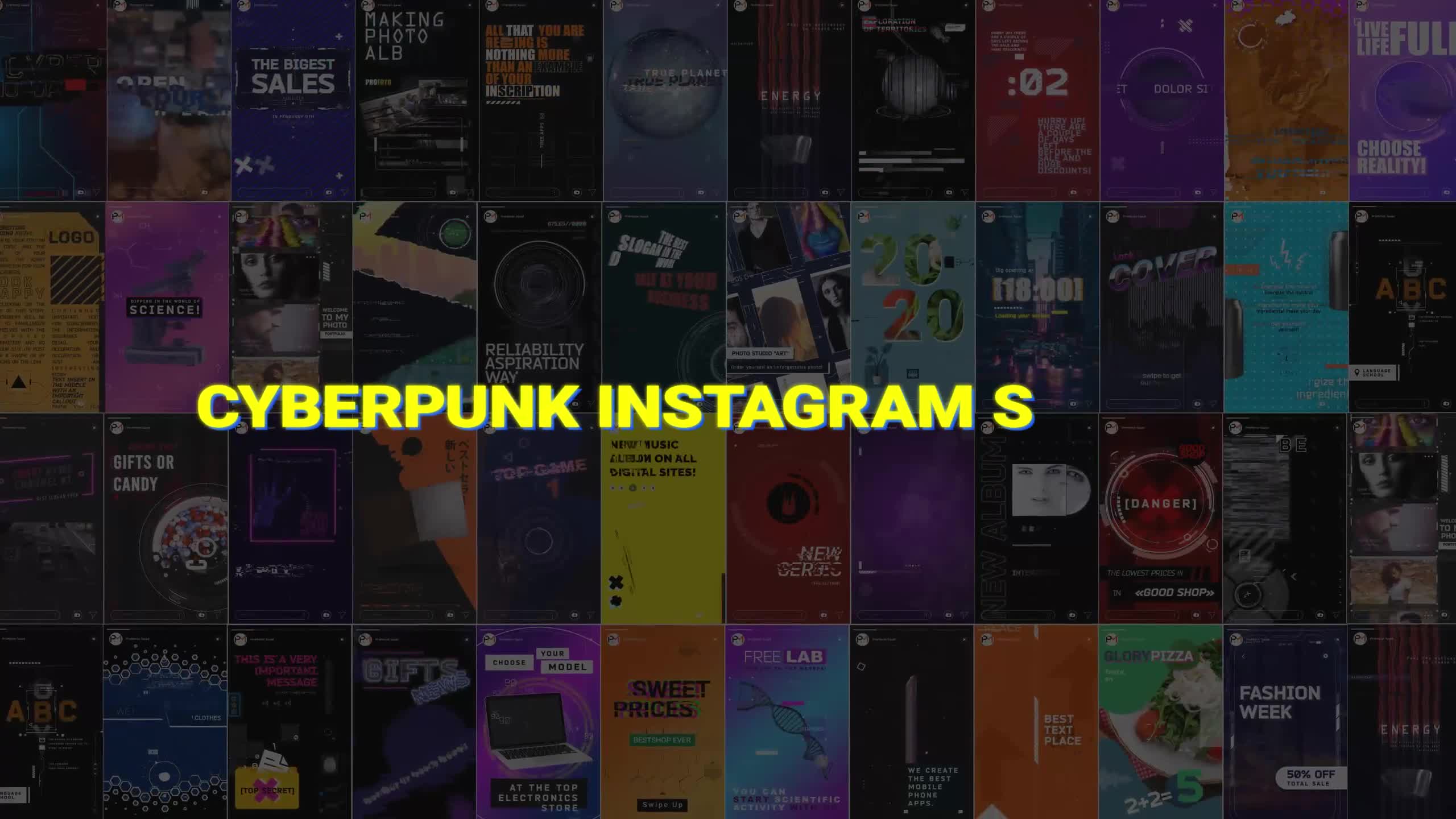Cyberpunk Instagram Stories PP Videohive 38522973 Premiere Pro Image 1