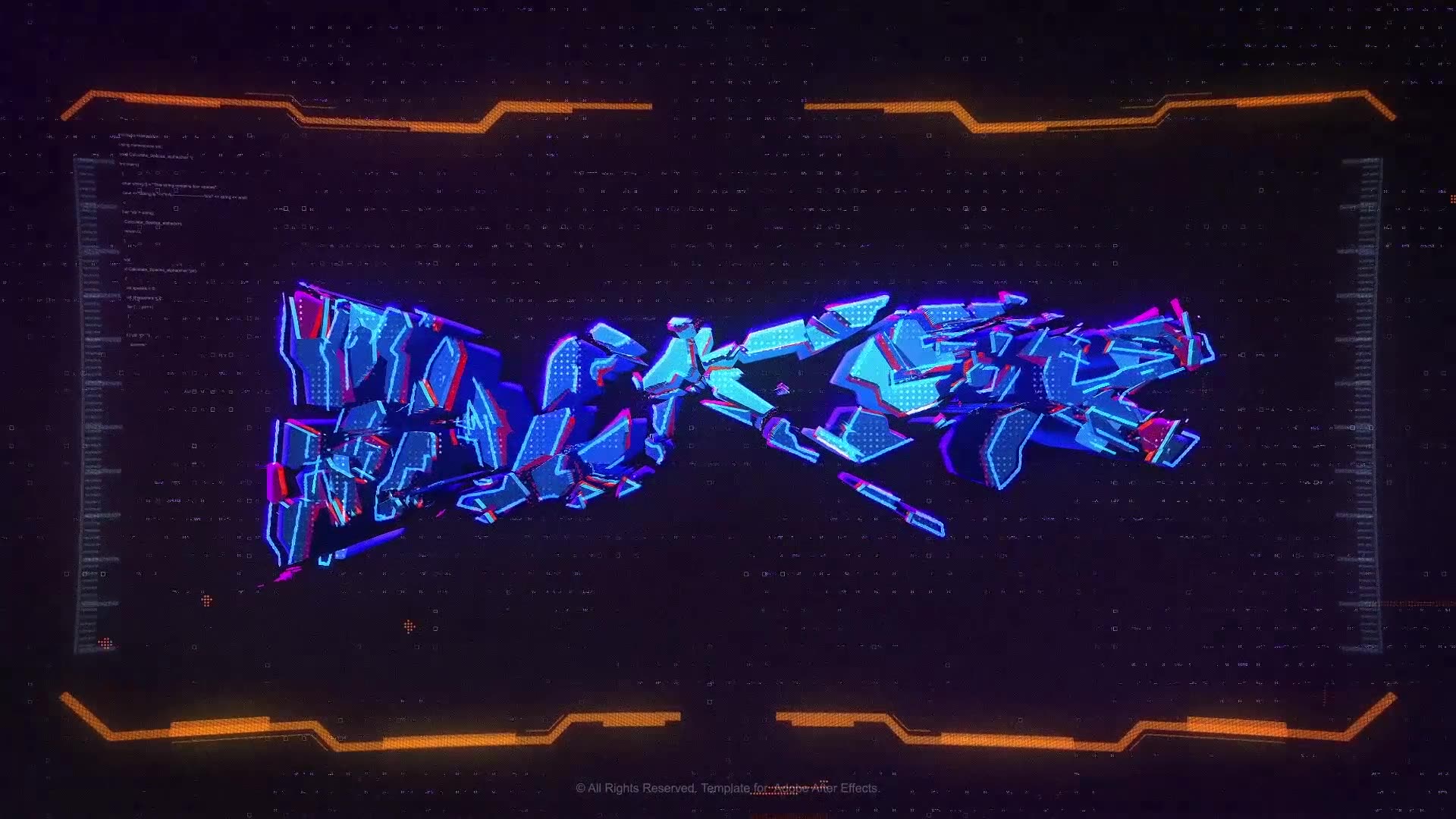 Cyberpunk logo animation фото 7