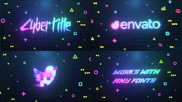 Cyberpunk Logo And Title | After Effects - Videohive Download 31040585