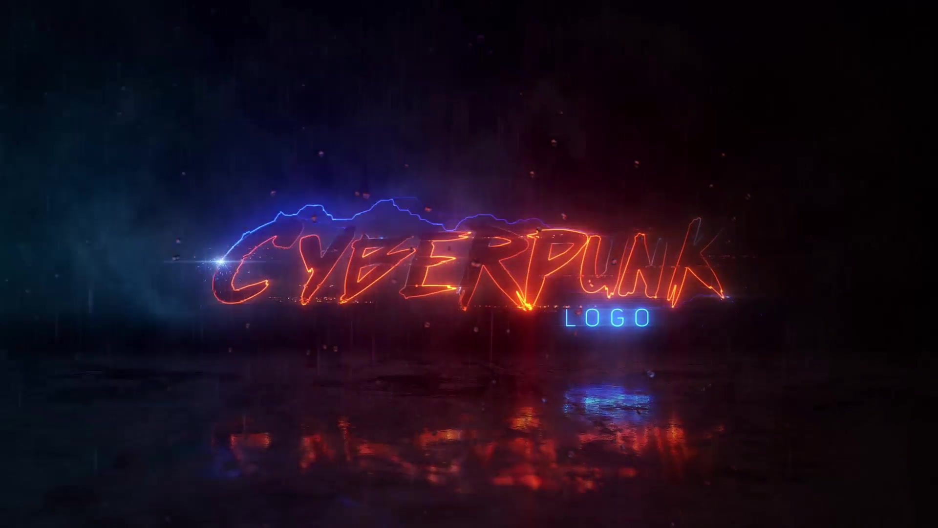 Cyberpunk logo after effects фото 1