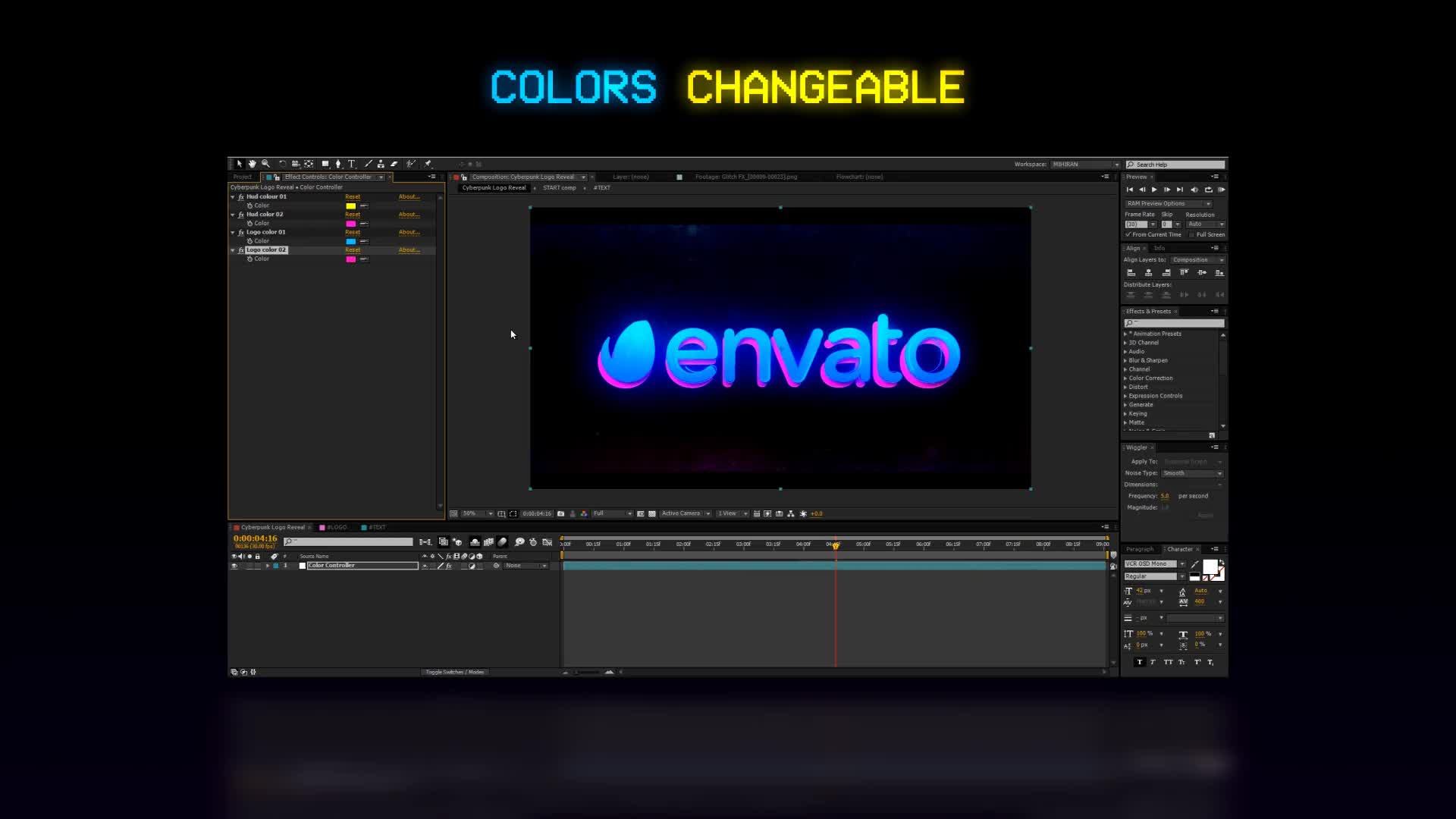 Cyberpunk Logo reveal Videohive 24087888 After Effects Image 9