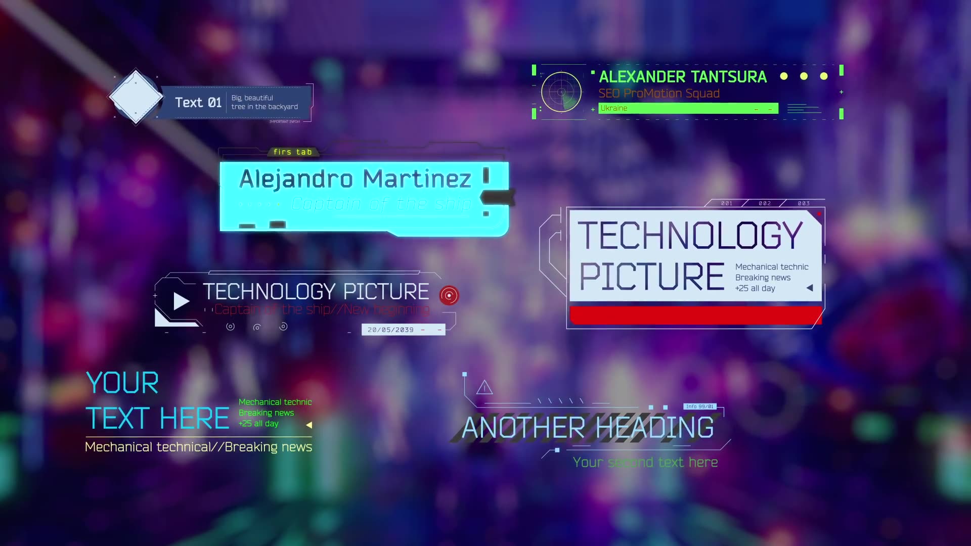 Cyberpunk Lower Thirds Videohive 38335201 After Effects Image 3