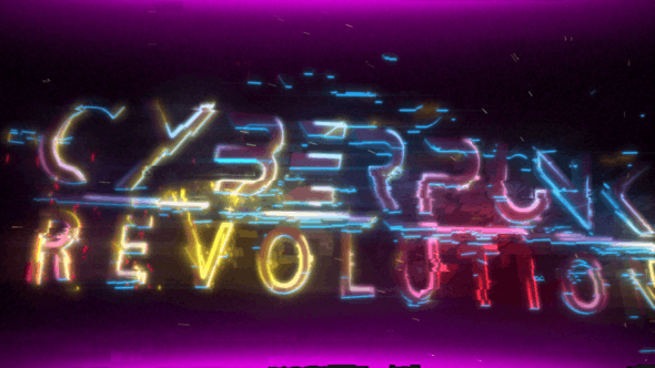 Cyberpunk Neon Glitch Logo Intro - Videohive 24281716 Download