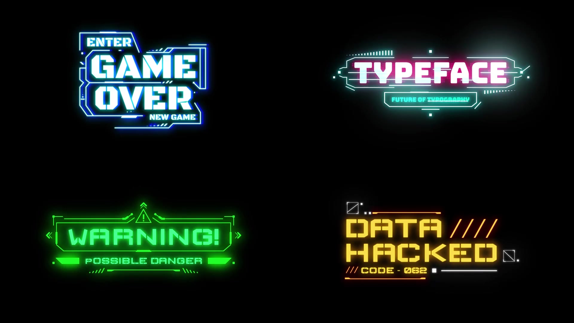 Cyberpunk Titles Lowerthirds and Backgrounds Videohive 29740488 After Effects Image 4