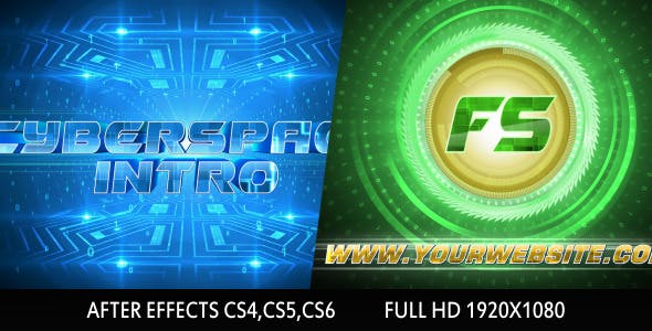 Cyberspace Logo Intro - 3925285 Download Videohive