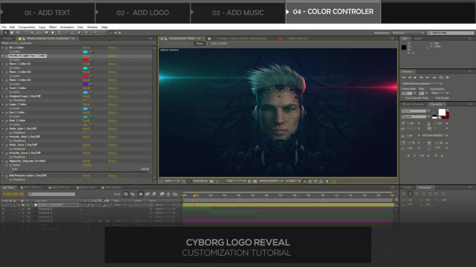 Cyborg Logo Reveal Videohive 38067928 After Effects Image 12