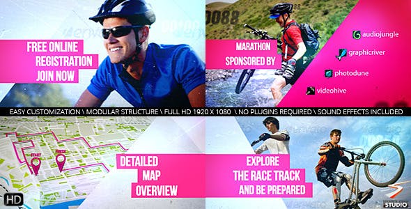 Cycling Marathon Broadcast Design - Download 8086545 Videohive