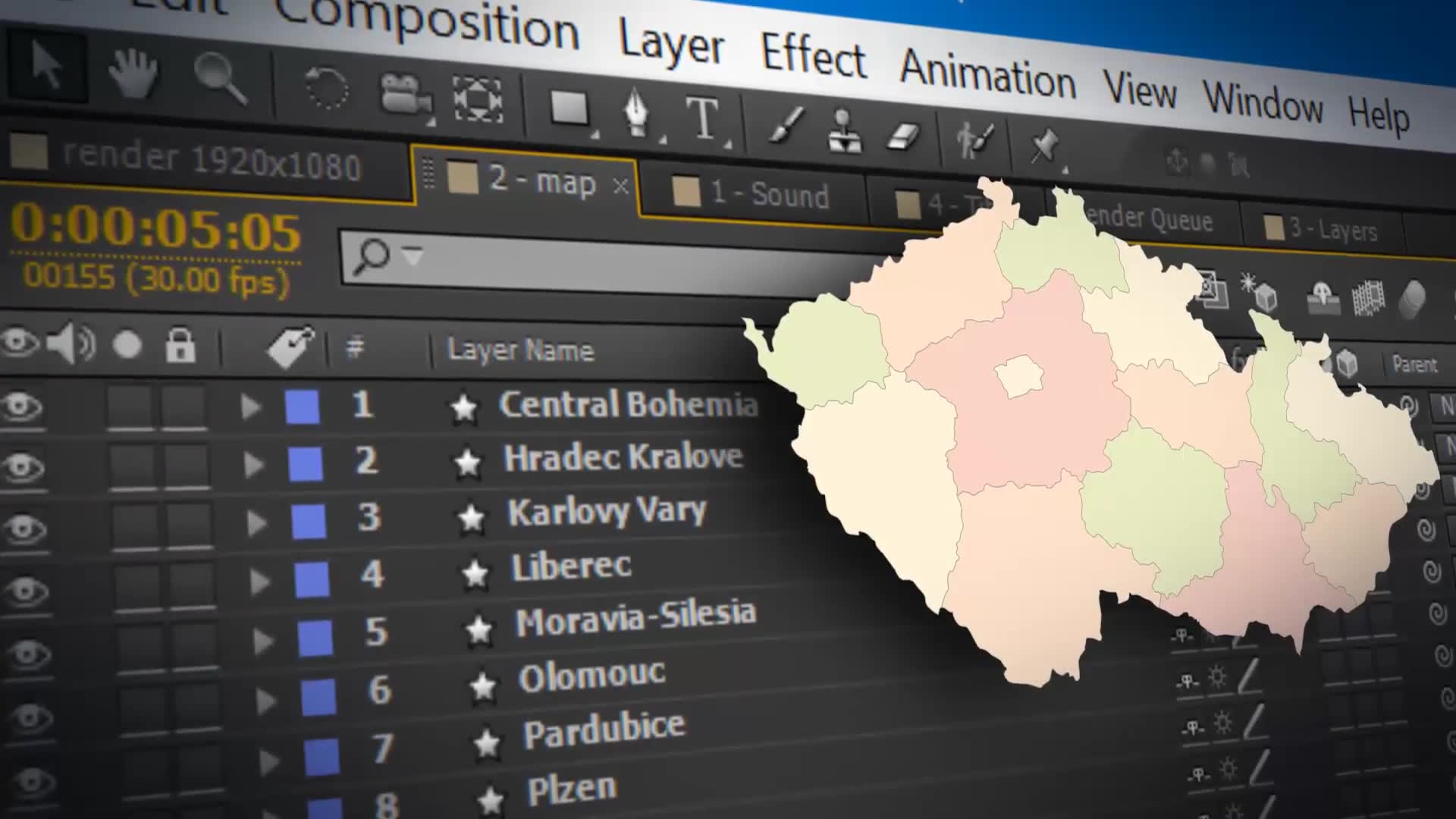 Czech Republic Map Czechia Map Kit Videohive 26876634 After Effects Image 2