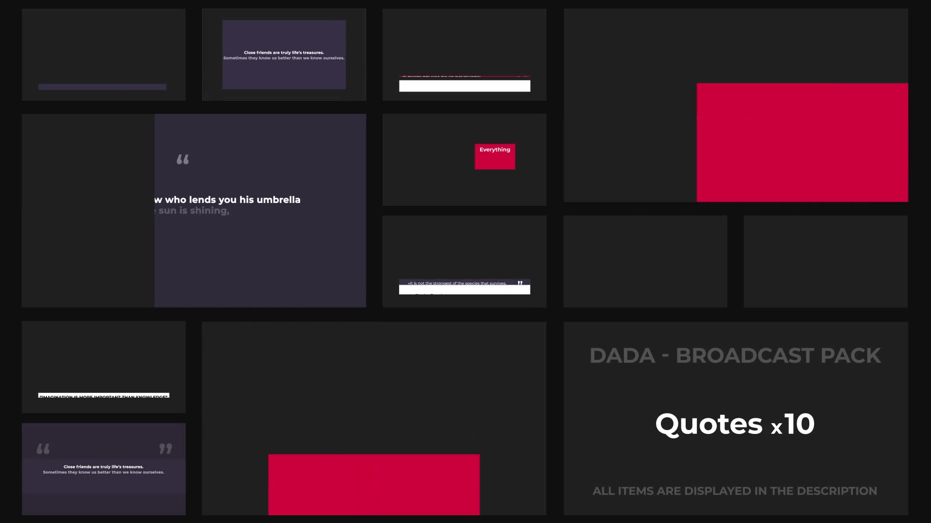 DADA Broadcast Pack Videohive 29003092 After Effects Image 2