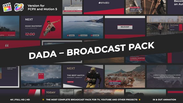 DADA FCPX Broadcast Pack - Videohive 31150384 Download