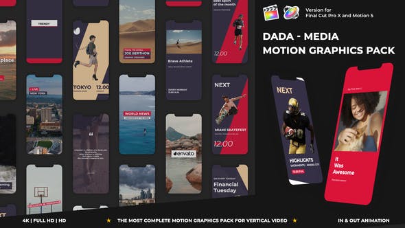 DADA Media Motion Graphics Pack | FCPX - Videohive Download 31544788