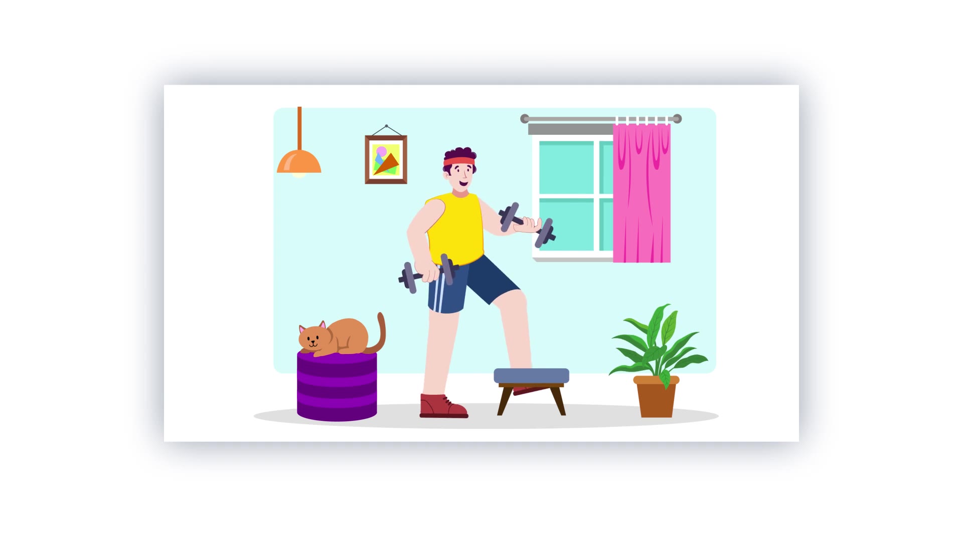 Daily Exercise Animation Scene Character Videohive 38960222 After Effects Image 3