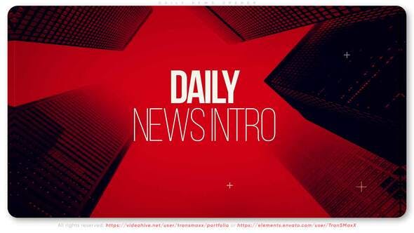 Daily News Opener - 32297503 Videohive Download