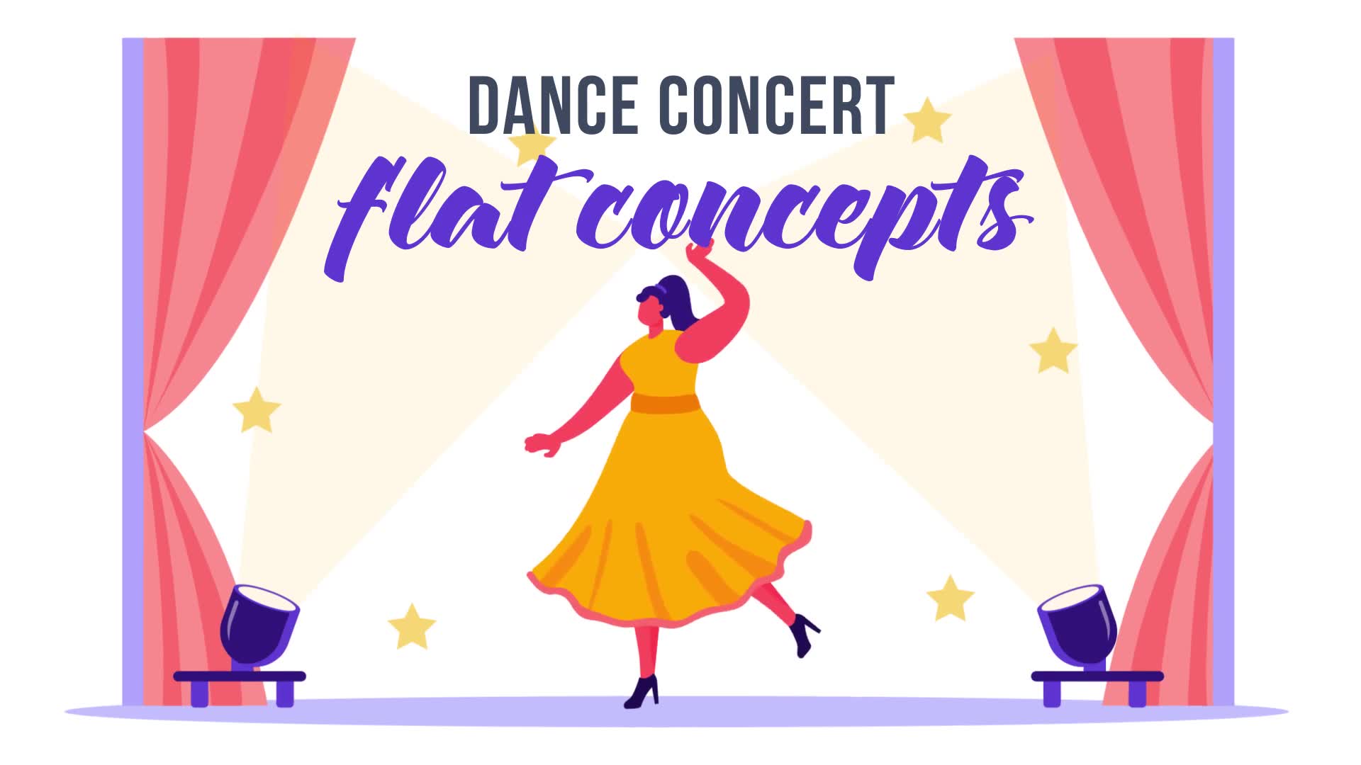 Dance concert Flat Concept Videohive 33124725 After Effects Image 2