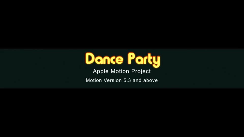 Dance Party Apple Motion - Download Videohive 20785954