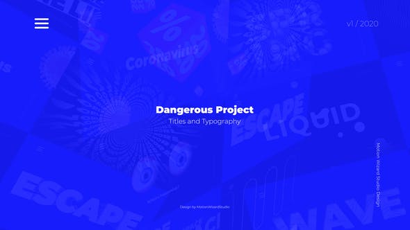 Dangerous Project Titles And Typography - 26040425 Download Videohive