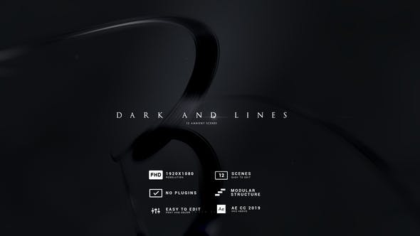 Dark and lines | Abstract Titles - Download 28418548 Videohive