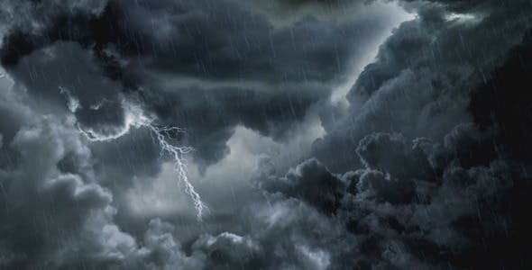 Dark Clouds And Lightning - Download 8873226 Videohive