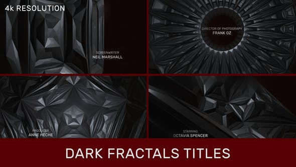 Dark Fractals Titles - Download 32323972 Videohive