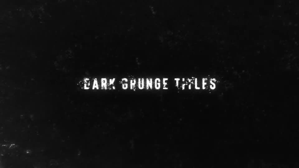 Dark Grunge Titles - Download Videohive 21709883