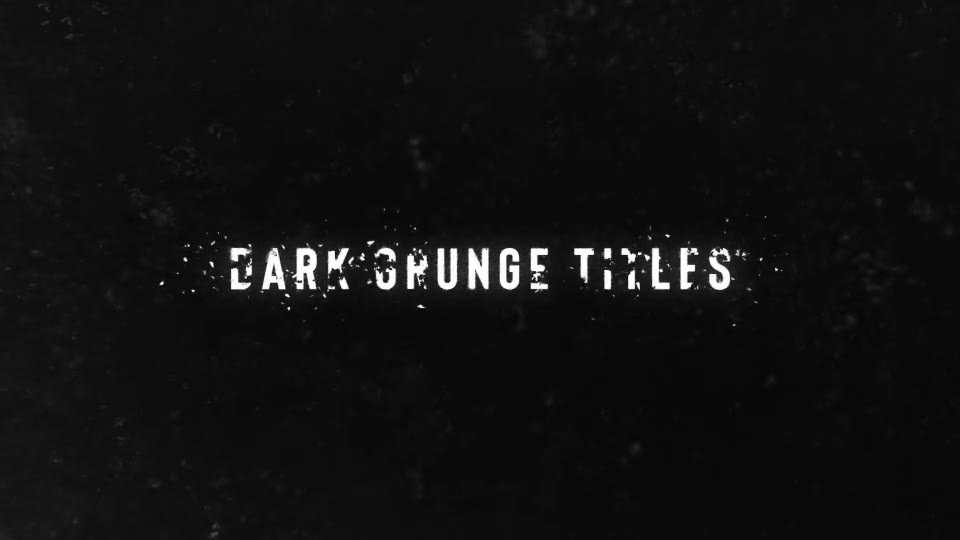 Dark Grunge Titles - Download Videohive 21709883