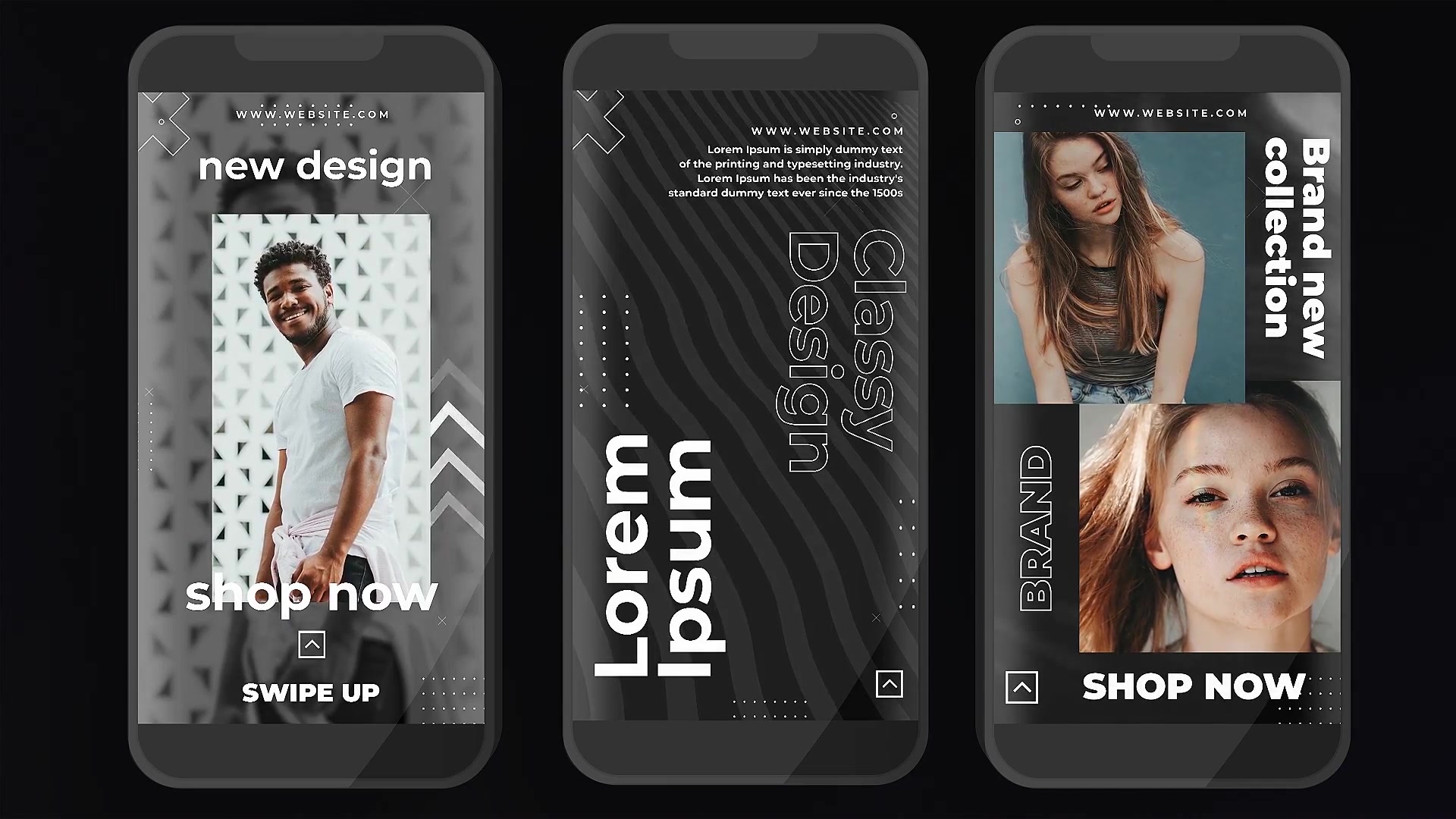 Dark Instagram Stories 31934945 Videohive Fast Download Apple Motion