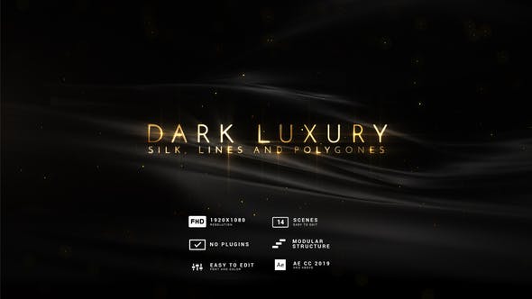 Dark Luxury | Silk, Lines and Polygones - Download Videohive 27986798
