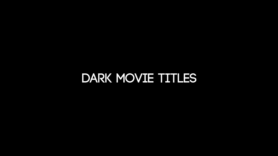 Dark Movie Opener - Download Videohive 6422285