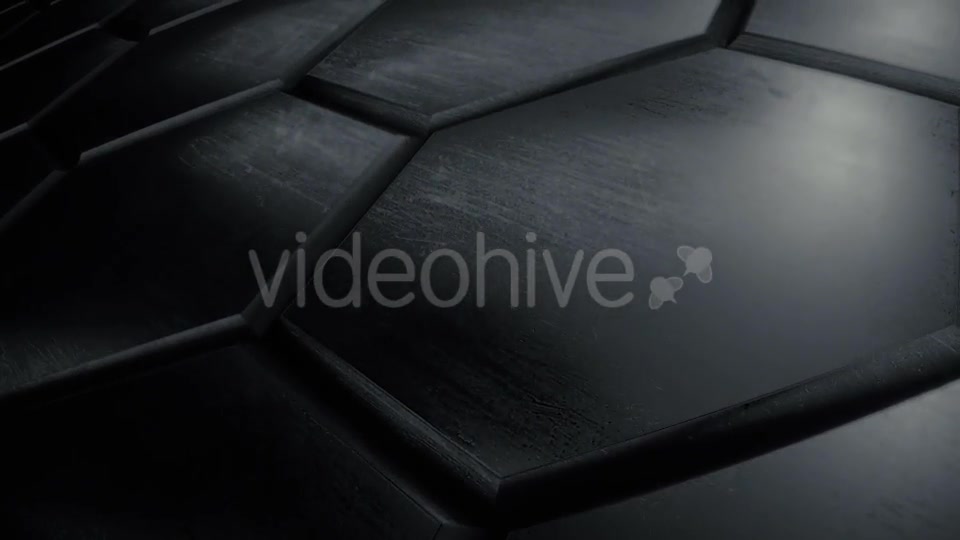 Dark Reflective Hexagon Wall - Download Videohive 14923184