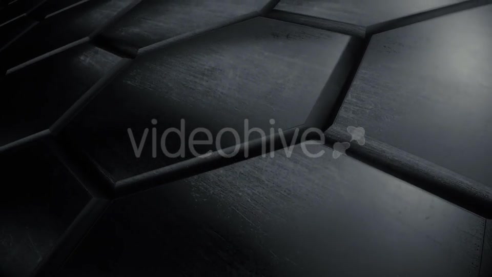 Dark Reflective Hexagon Wall - Download Videohive 14923184