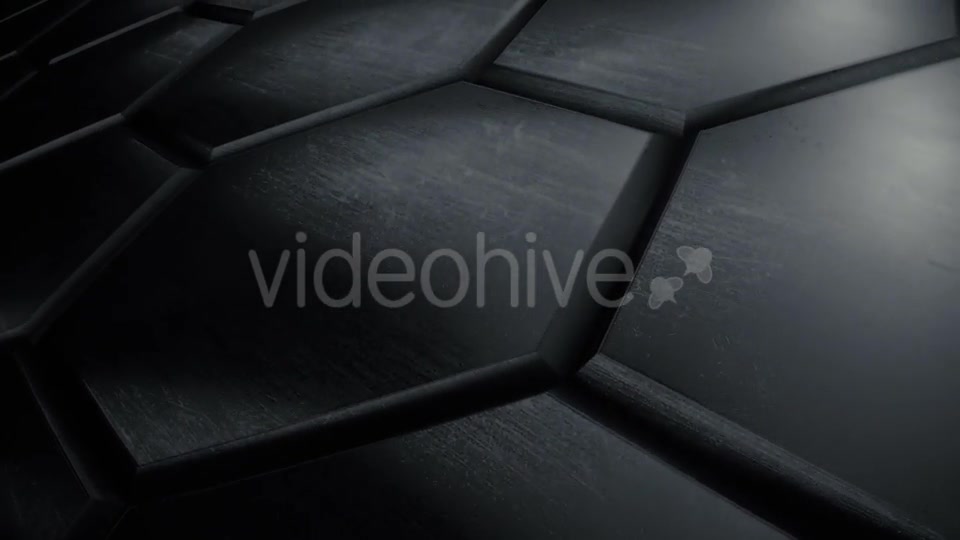 Dark Reflective Hexagon Wall - Download Videohive 14923184