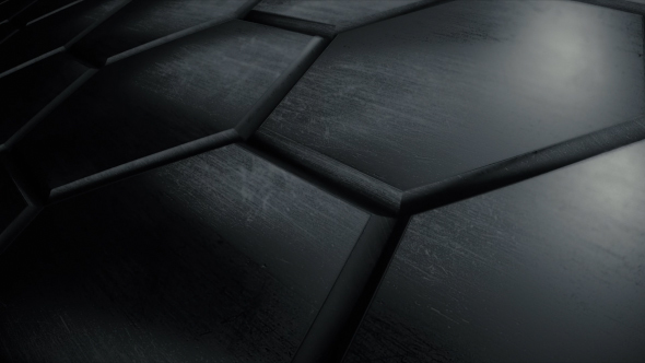 Dark Reflective Hexagon Wall - Download Videohive 14923184