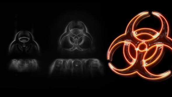 Dark Smoke Neon Logo Intro Reveal - Videohive 25789177 Download