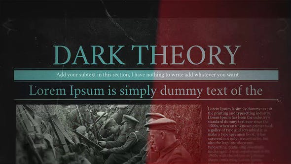 Dark Theory - Videohive 26281966 Download