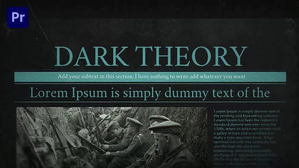 Dark Theory - Videohive Download 33040343