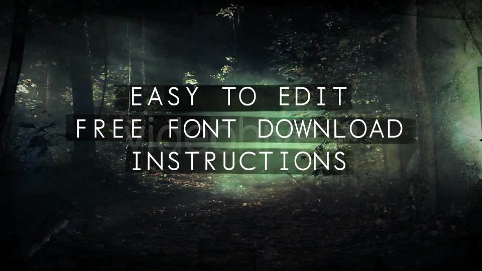 Dark Woods and Text Videohive 3225451 After Effects Image 10