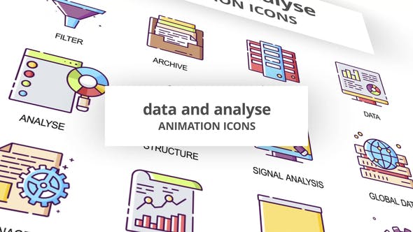 Data & Analyse Animation Icons - 29201842 Videohive Download