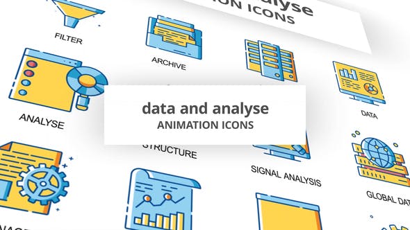 Data & Analyse Animation Icons - 30260836 Videohive Download