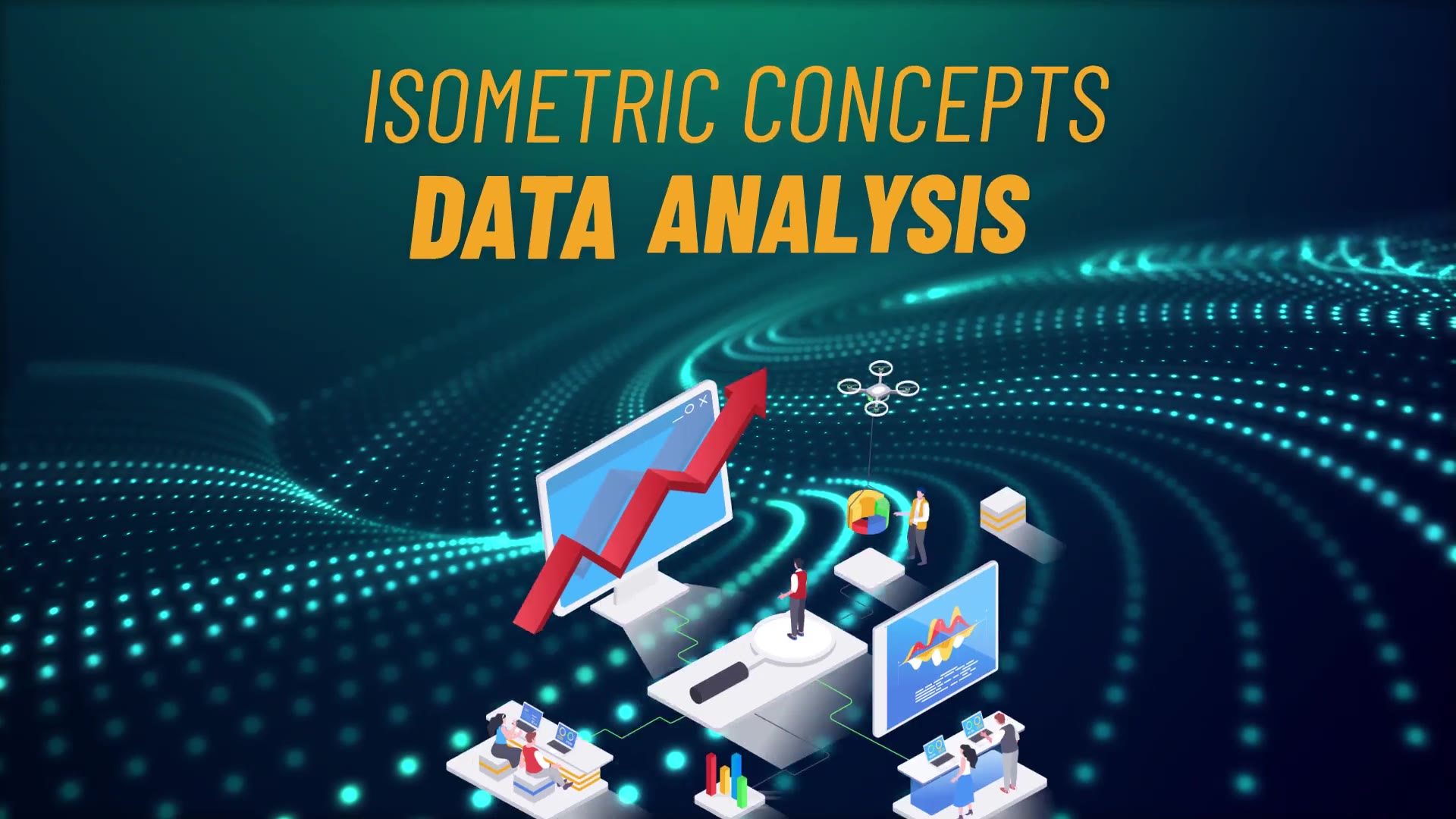 Data Analysis Isometric Concept Videohive 31693705 After Effects Image 3