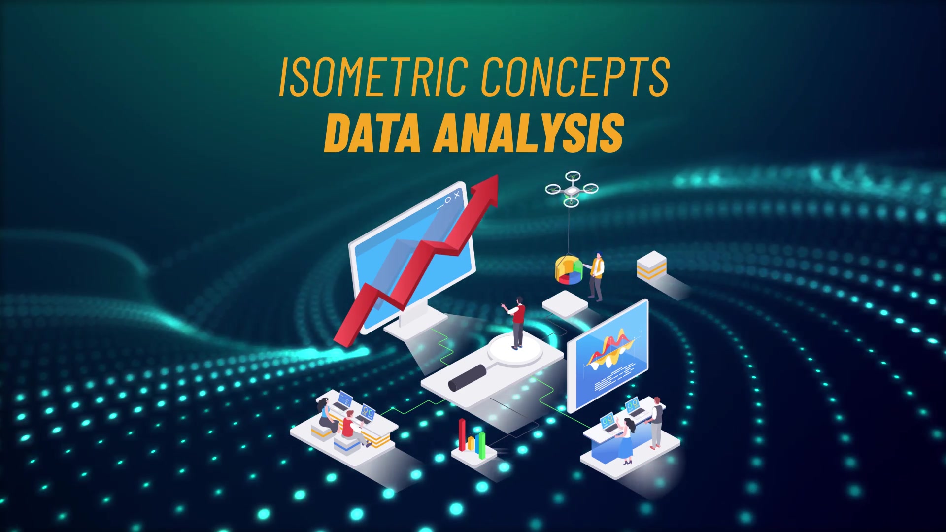 Data Analysis Isometric Concept Videohive 31693705 After Effects Image 4